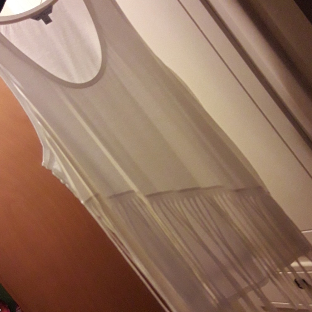 Cacique Fringe Tunic Tank